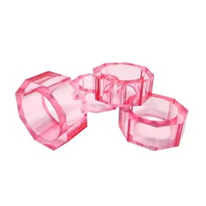 Anillo de Servilleta Acrílico Moderno para Decoración de Mesa de Comedor, Porta Servilletas Duradero y Ecológico - Product Image 1