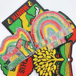 OEM Custom Woven Embroidery Patch Iron On Clothing Badge High Quality Sew On Logo Patch for Uniform Hats <b>Jackets</b> and Bags - Product Image 1