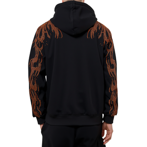 Chándal de Moda Urbana Premium para Hombre con Diseño Personalizado de Cristales y Llamas de Diamantes de Imitación, Precio Mayorista, Gran Venta - Product Image 2