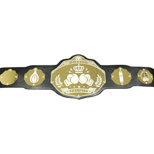 Cinturón de Campeonato de Cuero Genuino Unisex, Estilo Dorado, Personalizable, Ecológico, para Premios de Boxeo, Trofeos y Regalos - Product Image 4