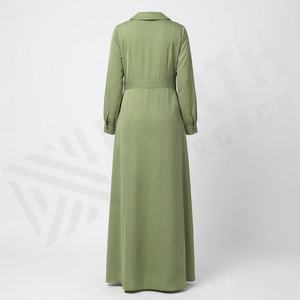 Abaya musulmane de qualité supérieure, tissu personnalisé, couleurs unies, emballage personnalisé, designs sur mesure, vente en gros, vêtements islamiques pour femmes - Product Image 2