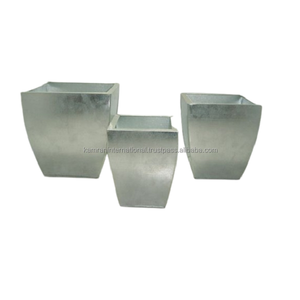 Ensemble de trois jardinières à fleurs en métal de forme ronde pour restaurant, jardin et maison, accessoires décoratifs pour pots floraux - Product Image 5