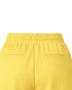Custom Yellow Wide Leg Pants Women Casual High Waist <b>Drawstring</b> <b>Trouser</b> Loose Fit Straight Pants Comfortable Lounge Wear Fashion - Product Image 6