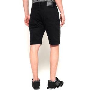 Black Mid Waist Casual Style Men's Denim Shorts Highest Quality Breathable Knitted Weaving Custom Logo Made Pakistan Solid - Product Image 6