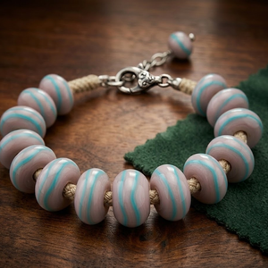 Cuentas Sueltas de Cristal de Vidrio Hechas a Mano al por Mayor |   Cuentas Multicolores en Morado, Dorado, Negro, Azul, Blanco y Rosa para Decoración y Manualidades - Product Image 2