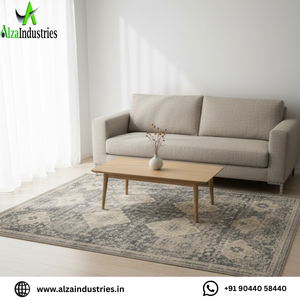 Tapis de salon |   Mélange de laine, coton, soie et jute |   Fibres durables en polyester, nylon et polypropylène |   Tapis modernes pour la maison - Product Image 2