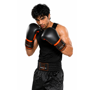 Gants de boxe MMA en cuir PU de qualité supérieure, équipement d'entraînement avec fermeture réglable et protection du poignet, unisexe - Product Image 1