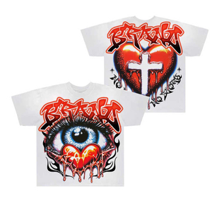 เสื้อยืดโอเวอร์ไซส์ทรงใหญ่พิเศษ ผ้าฝ้าย 100% ล้างสีแบบแอซิดวอช สไตล์วินเทจ สตรีทแวร์ ทรงบ็อกซี่ ครอปพอดีตัว พิมพ์ลายกราฟิก - Product Image 6