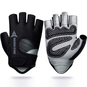 Guantes de Gimnasio Daizen Star de Medio Dedo, Spandex, Correa Ajustable con Cordones en la Muñeca, Antideslizantes, Ligeros, para Levantamiento de Pesas y Fitness - Product Image 1
