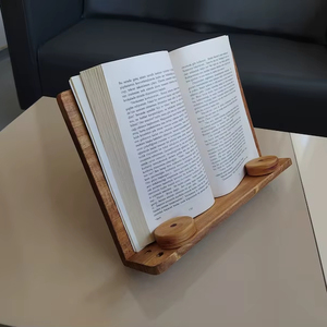 Soporte de Madera Pulida para Libros, Moderno y Versátil, para Libros de Cocina, Materiales de Estudio y Uso en la Oficina, Tradebyd - Product Image 1