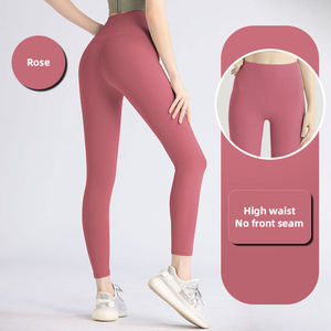 High Stretch Sexy Women's XL Yoga <b>Shorts</b> Breathable Spandex/Nylon High Waist <b>Compression</b> Eco-Friendly Quick Dry Sweat-Wicking - Product Image 3
