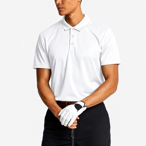 Polo de golf personnalisé pour homme, respirant, anti-humidité, performance sportive, OEM ODM, marque privée, vente en gros, vêtements de golf pour homme - Product Image 1