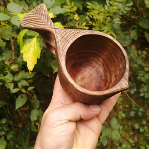 Taza Kuksa Natural, Precio al por Mayor, Taza de Madera Hecha a Mano para Café, Té, Viajes al Aire Libre y Camping - Product Image 1