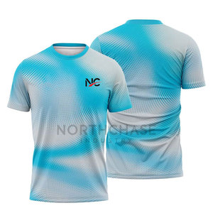 บริการ OEM ราคาดีที่สุด เสื้อยืดผู้ชายสไตล์สปอร์ต ขนาดสั่งทำได้ แขนสั้น คอกลม เป็นมิตรกับสิ่งแวดล้อม ระบายอากาศได้ดี แห้งเร็ว ผลิตจากโพลีเอสเตอร์/คอตตอน - Product Image 4