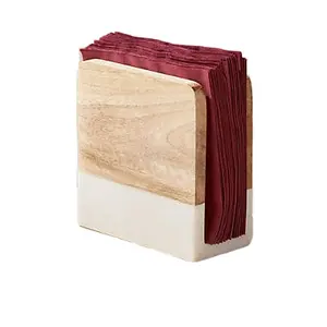 Porte-serviettes en marbre et bois, rectangulaire, pour les Restaurants, les hôtels, la Table de mariage et la salle à manger, à bas prix - Product Image 1