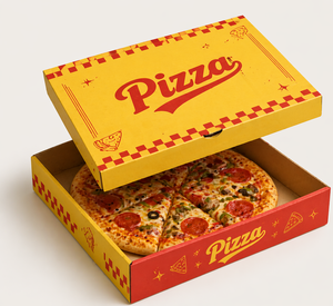 Recyclable Corrugated Board Pizza Box Custom Size 7 To 20 Inch Flexographic Digital Printed Eco Food Service Takeaway Packaging - Product Image 2