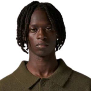 Pull polo à manches longues en tricot pour homme, couleur kaki, col boutonné texturé, pull décontracté d'hiver, mélange de coton, OEM - Product Image 5