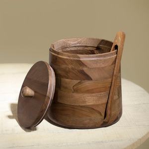 Cubetas de Hielo de Madera de Acacia de Excelente Calidad, Multiusos, Creativas, para Vino y Cerveza, Cubetas de Hielo Sencillas para Recepción, al Mejor Precio - Product Image 3