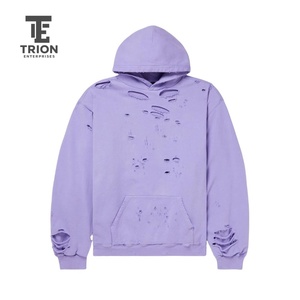 เสื้อมีฮู้ดผู้ชายแนวสตรีทผ้าคอตตอนมีน้ำหนักปานกลาง - Product Image 1