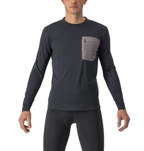 Camiseta personalizada al por mayor de tela personalizada y ajuste de manga larga para hombre, camisetas de algodón de manga larga para hombre con parche de bolsillo en el pecho - Product Image 1