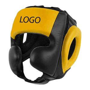 Cowhide <b>Leather</b> Head Guard Face and Head <b>Protector</b> for Boxing and Fighting Dummy for Martial Arts Training and Sparring - Product Image 1