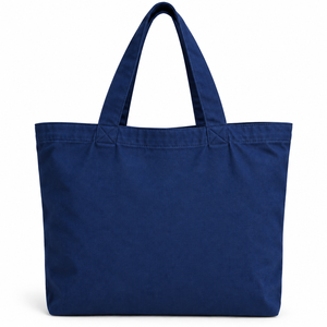 Bolsa de Lona Take It Easy 46x37x15cm Azul Marino con Patrón de Letras, Asa de 26cm, Interior Espacioso, Bolsa de Viaje y Compras - Product Image 3