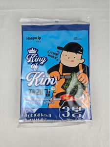 สาหร่ายซูชิโนริ คิงออฟคิม สาหร่ายทะเลอบปรุงรสแบบดั้งเดิมของเกาหลี - Product Image 3