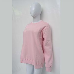 Sudadera extragrande rosa suave para mujer, jersey informal cómodo de algodón y forro polar, ropa urbana, pedidos al por mayor para boutiques - Product Image 6