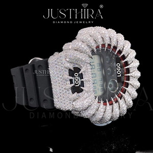 Reloj Throns Bezel de Alta Calidad, Estilo Joyería Hecha a Mano, al Mejor Precio al por Mayor, Reloj de Pulsera con Diamantes Moissanite VVS para Unisex - Product Image 4