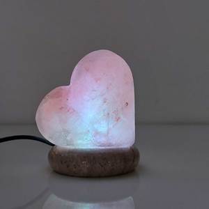 High Purity Himalayan Pink Salt Heart Lamp Organic Rock <b>Crystal</b> Night Light Factory Price - Product Image 6