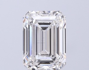 Diamant blanc de laboratoire taille émeraude, 4,5 carats, couleur E, clarté VS2, avec une finition d'excellente qualité, pour une joaillerie haut de gamme. - Product Image 1