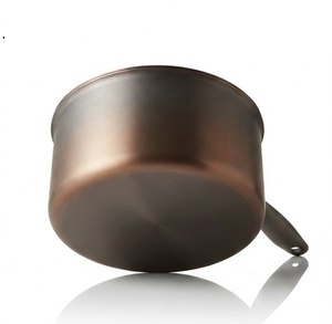 Handmade Saucepan with Lid Titanium Clad Stainless Steel Non-Stick Interior <b>Induction</b> Cooker Sauce <b>Pans</b> - Product Image 3