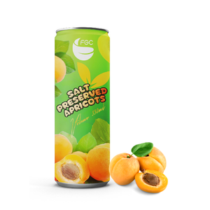 Exportateur vietnamien sel conservé bouteille de jus d'abricot personnalisé imprimé jus de fruits concentré 330ml mince peut emballer bouteilles - Product Image 2