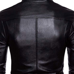 Custom <b>Men's</b> Genuine Leather Bomber <b>Jacket</b> Waterproof Varsity Style Streetwear <b>Jacket</b> Wholesale - Product Image 6