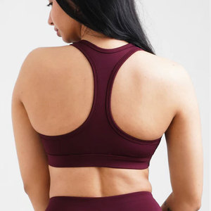 Fashion Wear Summer New Design Women's 1 Piece Gym Training Workout Set Slim Fit Stretchable Custom Plain Wire-Free Sports <b>Cup</b> - Product Image 2
