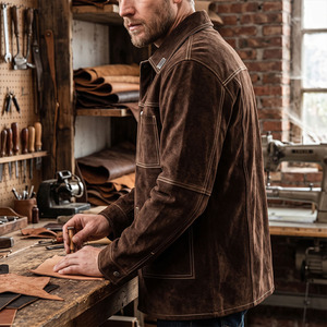 Veste de soudeur en cuir de vachette réfléchissant de haute qualité, résistante, pour travaux lourds, vêtements de sécurité industrielle pour la chaleur - Product Image 4