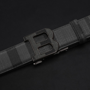 Cinturón de Cuero Genuino Grabado para Hombre, Estilo Ejecutivo y Juvenil - Product Image 2