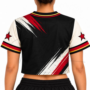 Nouvelle arrivée, maillot de baseball respirant et court, taille personnalisée, maillot de baseball en polyester, vêtements de sport, maillot de baseball - Product Image 2