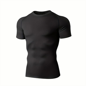 Men Quick Dry Gym Fit Running Workout Manufacturers Custom Sport Wear <b>Clothes</b> T Shirt Casual Compression Men's T-Shirts - Product Image 3