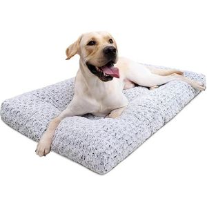 Cuccia Deluxe in Peluche per Cani, Comodo Tappetino per Gabbia, Letti Premium per Animali Domestici - Product Image 1