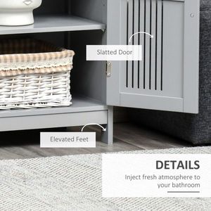 <b>Grey</b> Bathroom <b>Cabinet</b> Stylish Furniture for Your Modern Bathroom - Product Image 5