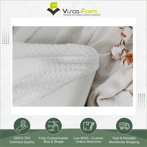 Spain Manufacturer Selling Top Class Quality Cervical <b>Memory</b> Foam Classic White <b>Pillow</b> for Hotel, Home & Bedding Usage - Product Image 2