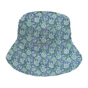 Chapeau de pêcheur en coton imprimé à la main avec logo personnalisé, chapeau bob matelassé d'hiver pour hommes et femmes - Product Image 6