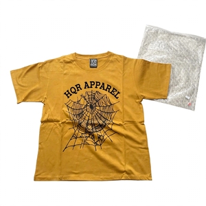 HQR APPAREL <b>Men's</b> <b>Brown</b> Short Sleeve O-Neck <b>T</b>-<b>Shirt</b> Front Logo Street Style Regular Fit Cotton Breathable 320g Digital Printed - Product Image 6
