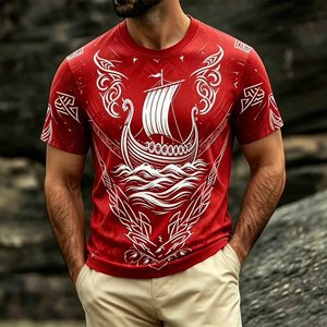 Camiseta Splendid Apparel para Hombre, Manga Corta, Estilo Urbano, Estampado de Dibujos Animados, Corte Regular, Algodón Blanco, Cuello Redondo, Transpirable, 300g - Product Image 5