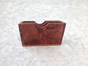 Tarjetero de Madera con Logotipo Personalizado |   Soporte de Escritorio de Madera Maciza |   Regalo Promocional de Oficina - Product Image 5