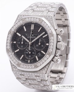 นาฬิกา Audemars Piguet รุ่นหรูหรา สไตล์โรเล็กซ์ ควอตซ์ โลหะผสม ประดับเพชรโมอิสซาไนต์ ดีไซน์ฮิปฮอป สำหรับผู้ชายและผู้หญิง ระดับพรีเมียม ดีไซน์สวยงาม - Product Image 6
