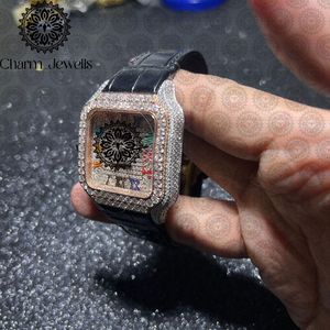 Reloj Cuadrado de Acero Inoxidable de Lujo Charm, 40 mm, Analógico, con Fecha Automática, Correa de Acero Inoxidable, Movimiento Mecánico, para Hombre - Product Image 4
