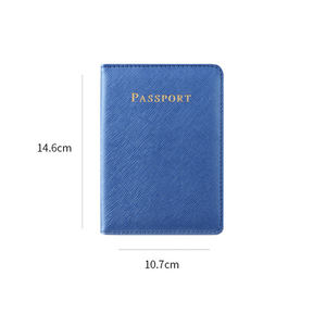 Low Moq Pu Leather <b>Passport</b> Holder and Travel Tag Set Promotional Id Card <b>Wallets</b> with Your logo <b>Passport</b> Holder in Stock - Product Image 4