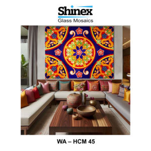 Mosaïque murale en verre artisanale, carreaux décoratifs attrayants pour les revêtements muraux intérieurs résidentiels, commerciaux et hôteliers - Product Image 1